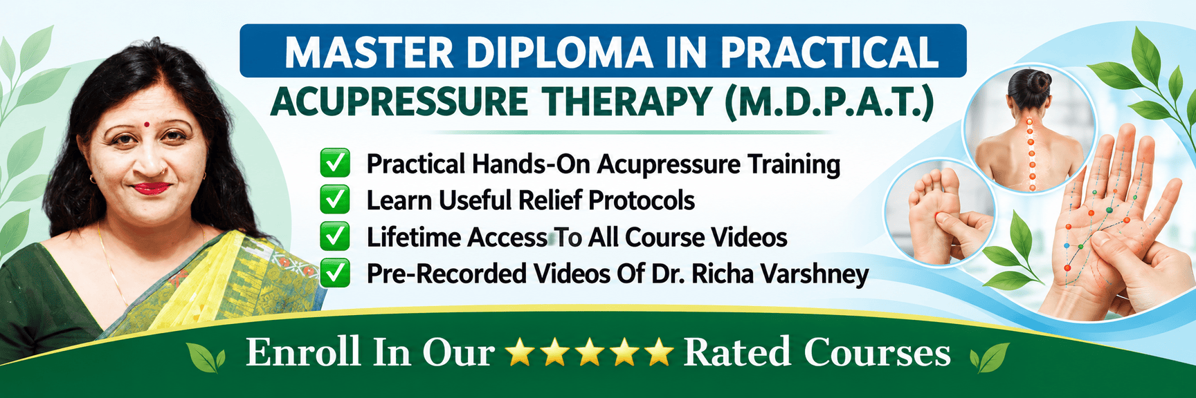 Master Diploma in Practical Acupressure Therapy banner