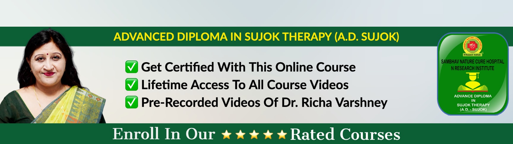 Advanced Diploma in Sujok Therapy banner