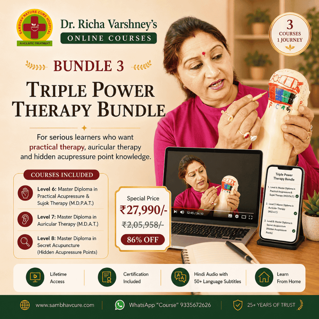 Triple Power Therapy Bundle acupressure and natural healing course